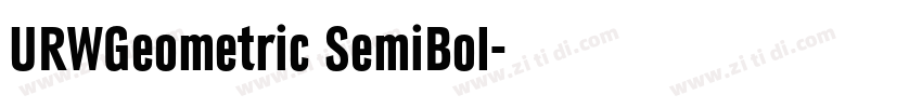 URWGeometric SemiBol字体转换 URWGeometric SemiBol字体转换